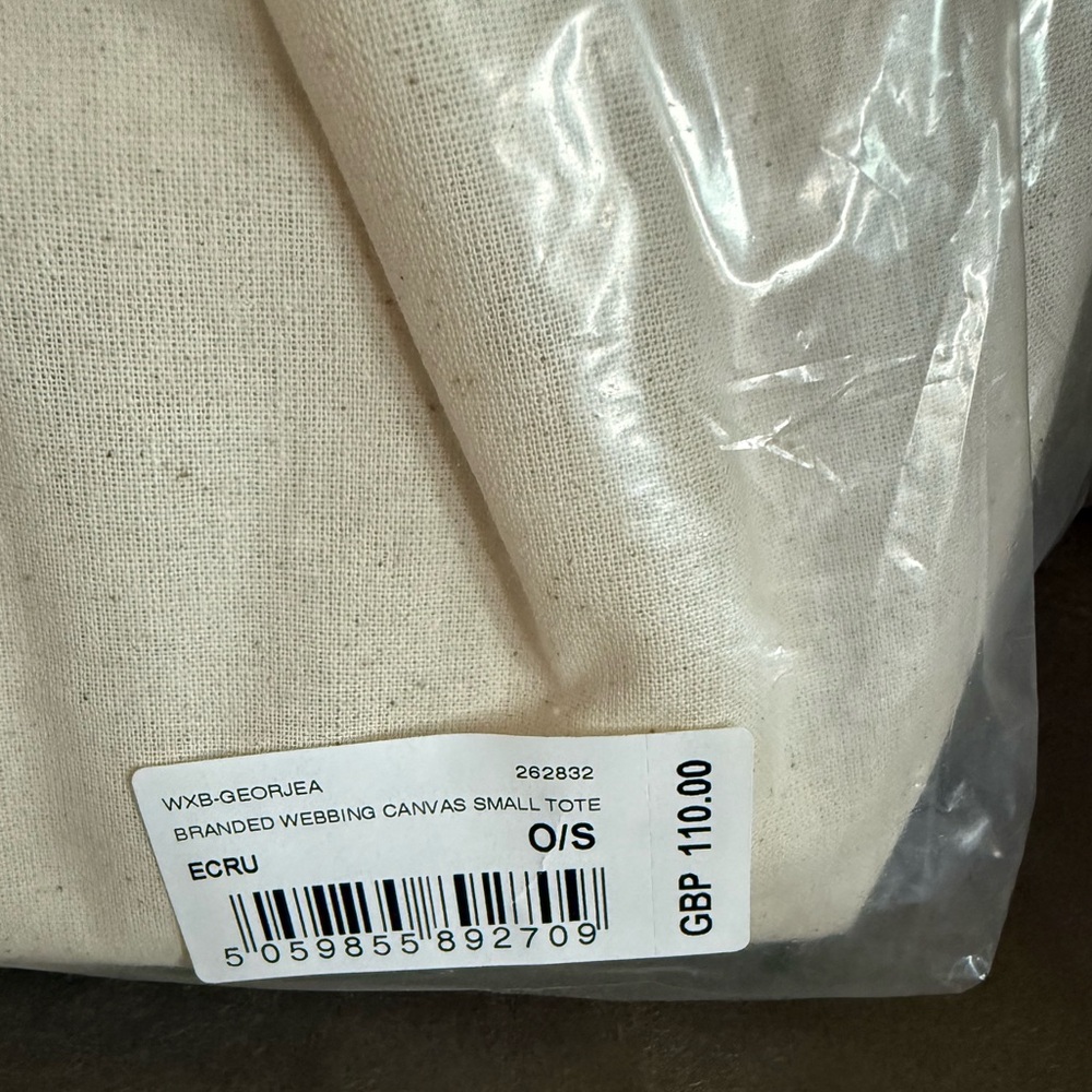 NWT Ted Baker London “Georjea” canvas small tote/crossbody bag in Ecru - Picture 12 of 13